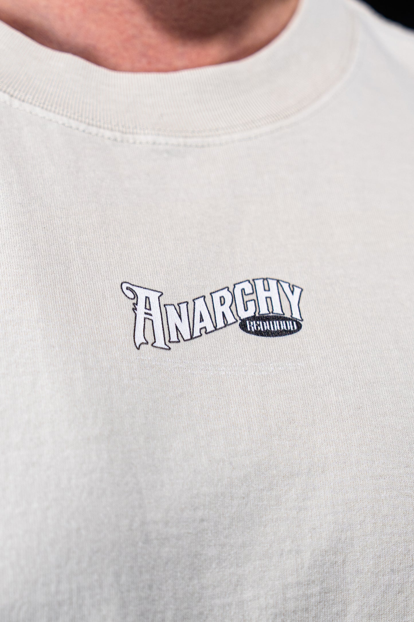 ANARCHY TEE FADED BONE
