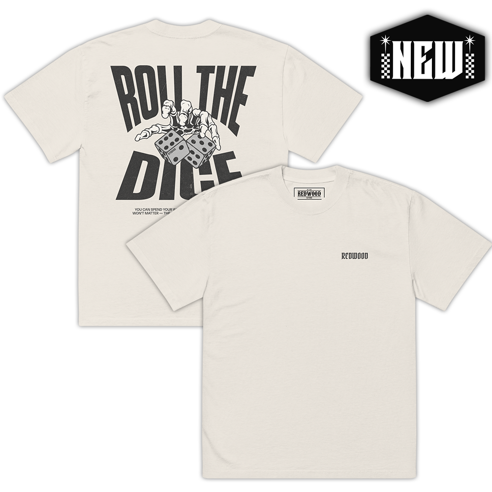 ROLL THE DICE TEE FADED BONE
