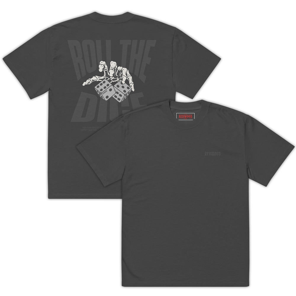 ROLL THE DICE TEE FADED BLACK