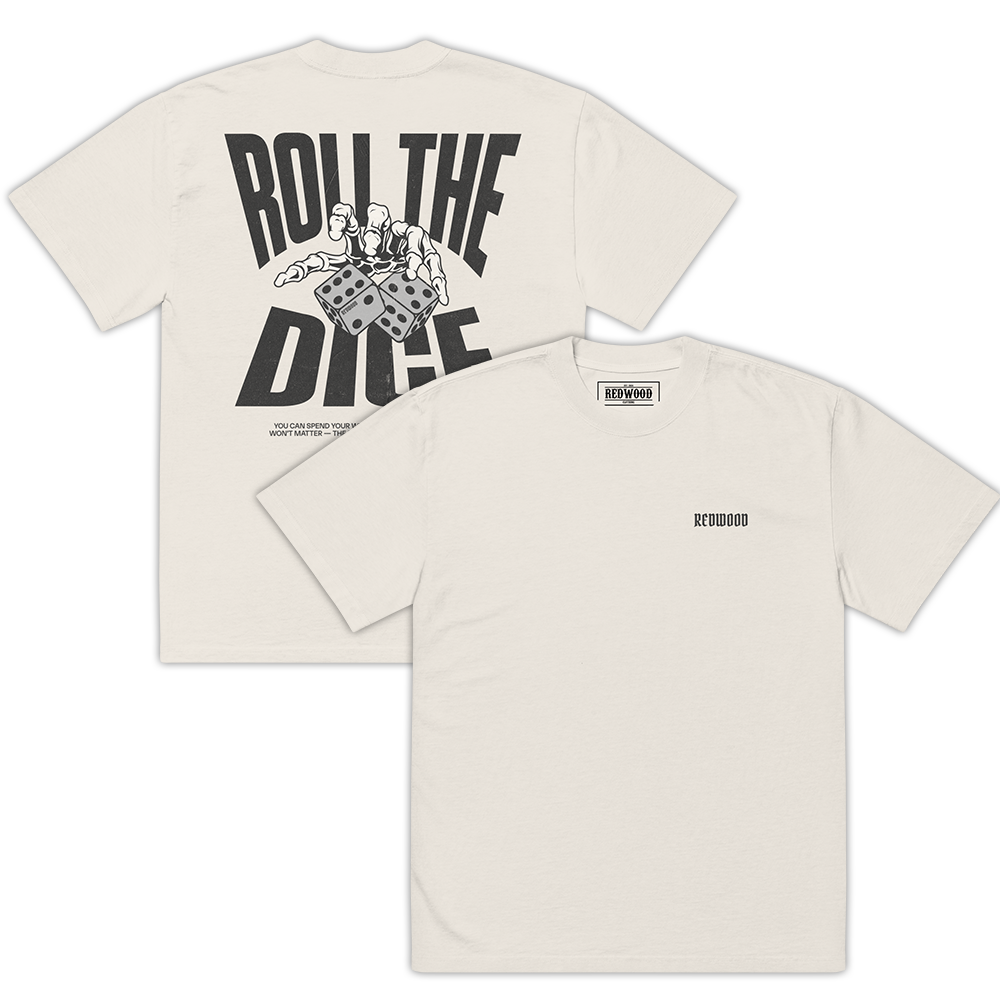 ROLL THE DICE TEE FADED BONE