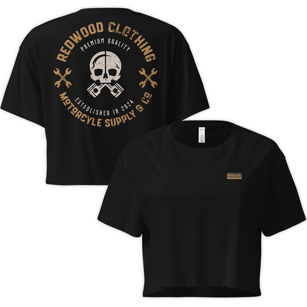 MOTORCYCLE SUPPLY CROP TEE