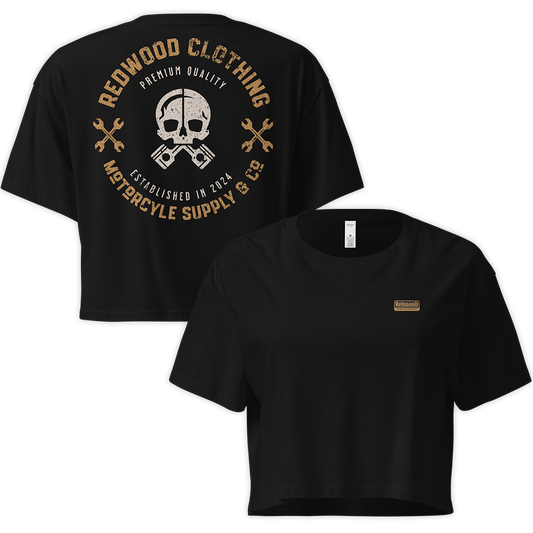 MOTORCYCLE SUPPLY CROP TEE