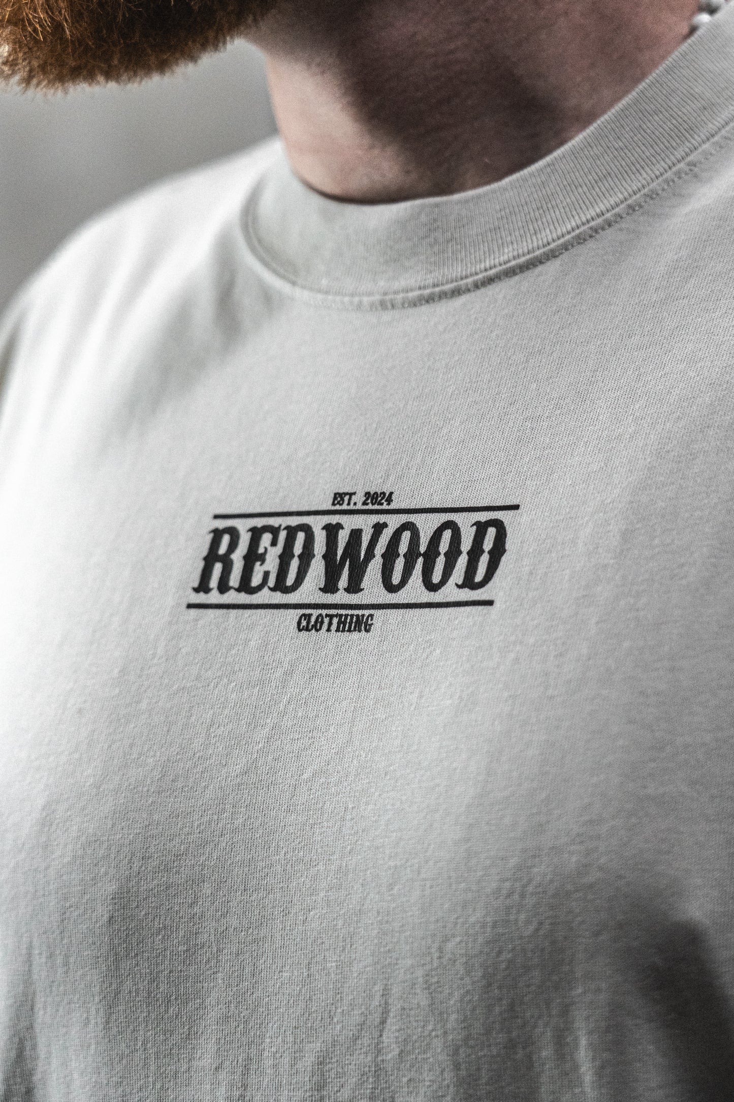 REDWOOD CLASSIC TEE FADED BONE