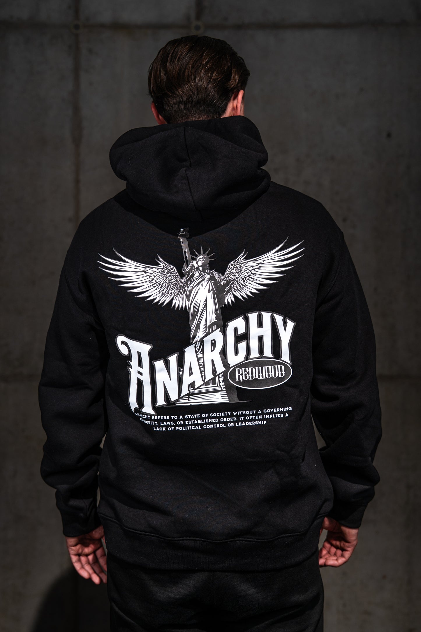 ANARCHY Oversized Hoodie BLACK
