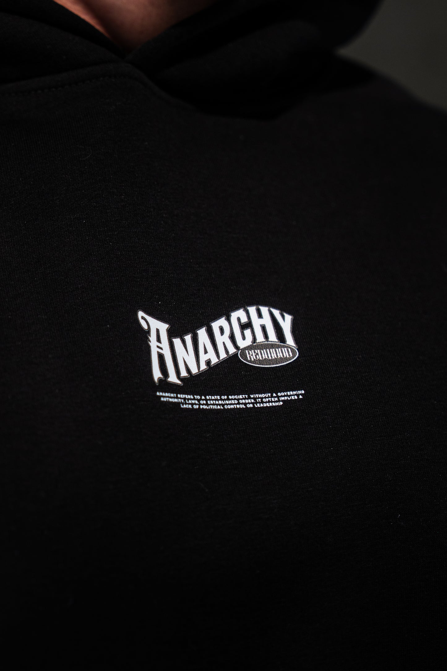 ANARCHY Oversized Hoodie BLACK