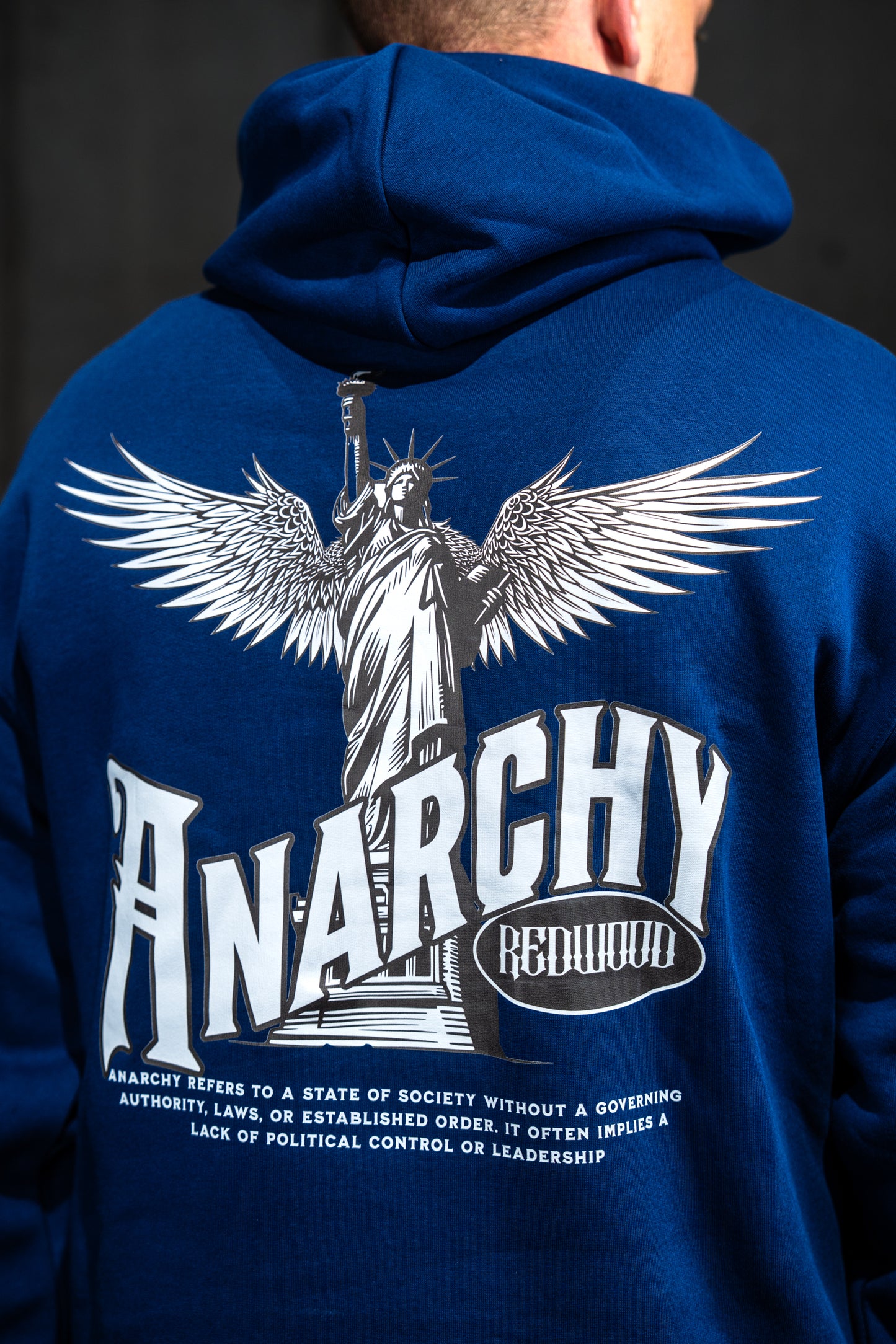 ANARCHY Oversized Hoodie ROYAL BLUE