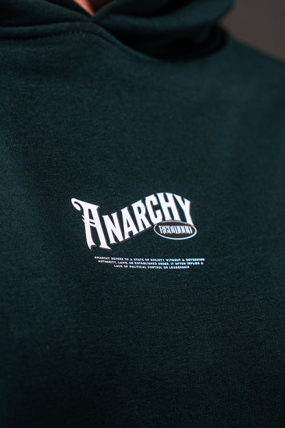 ANARCHY Oversized Hoodie PINE GREEN