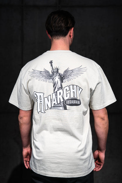 ANARCHY Heavy Oversized T-Shirt FADED BONE