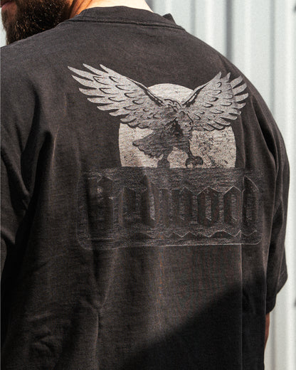 EAGLE OVERSIZED TEE FADED BLACK