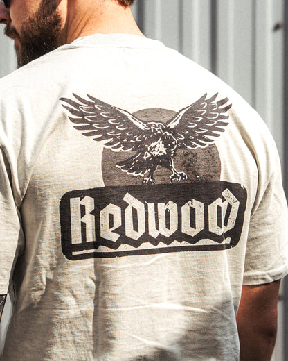 EAGLE OVERSIZED TEE FADED BONE