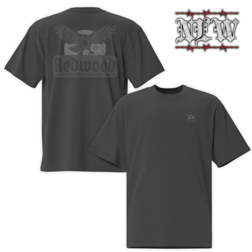 EAGLE OVERSIZED TEE FADED BLACK