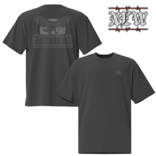 EAGLE OVERSIZED TEE FADED BLACK