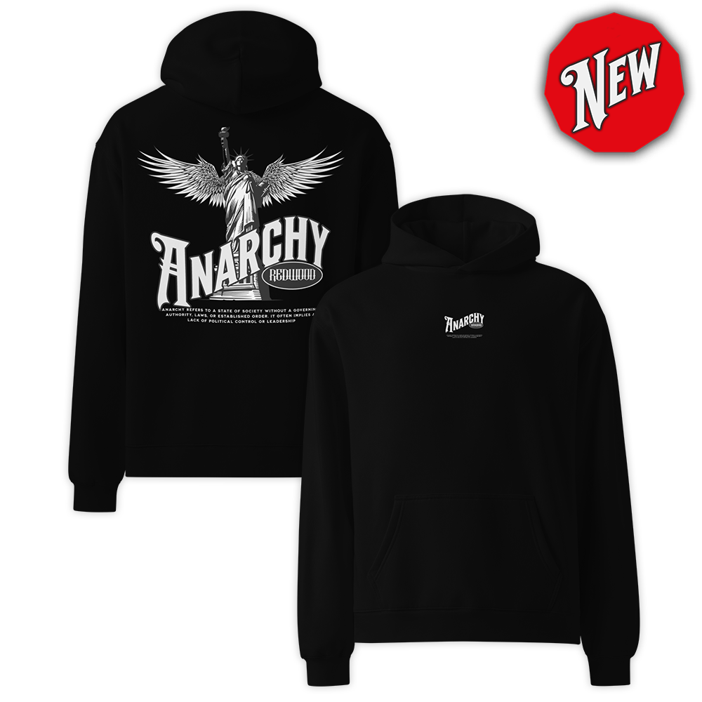 ANARCHY Oversized Hoodie BLACK
