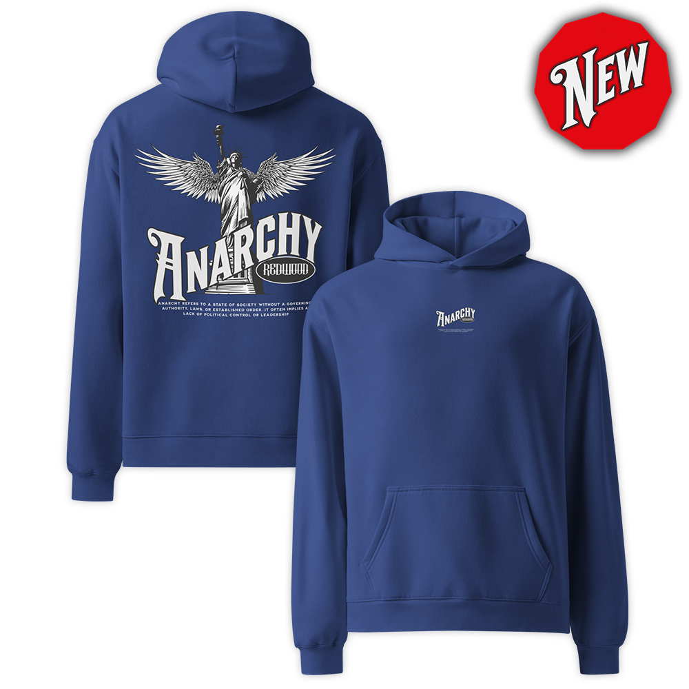 ANARCHY Oversized Hoodie ROYAL BLUE