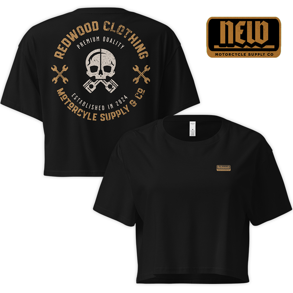 MOTORCYCLE SUPPLY CROP TEE