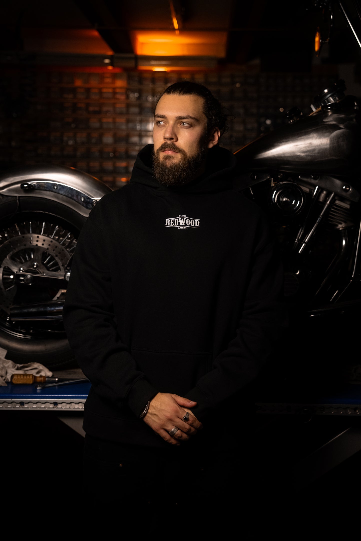 REDWOOD CLASSIC HOODIE WHITE
