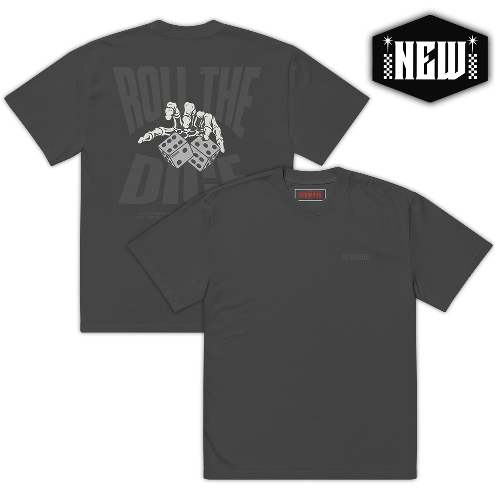 ROLL THE DICE TEE FADED BLACK