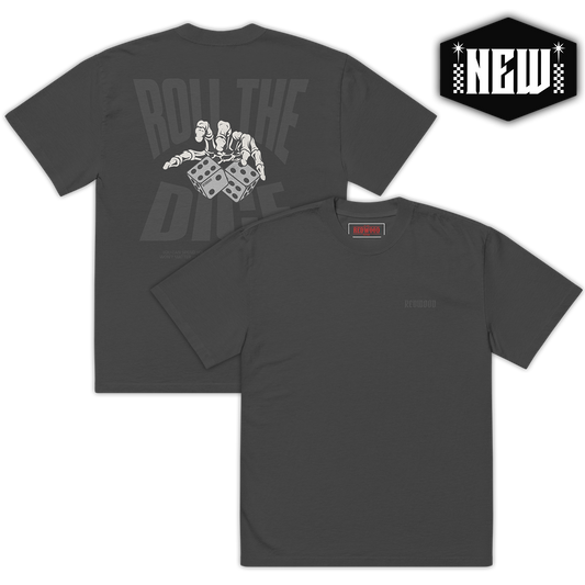 ROLL THE DICE TEE FADED BLACK