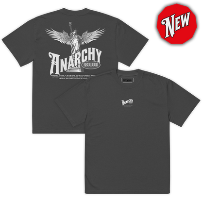 ANARCHY Heavy Oversized T-Shirt FADED BLACK