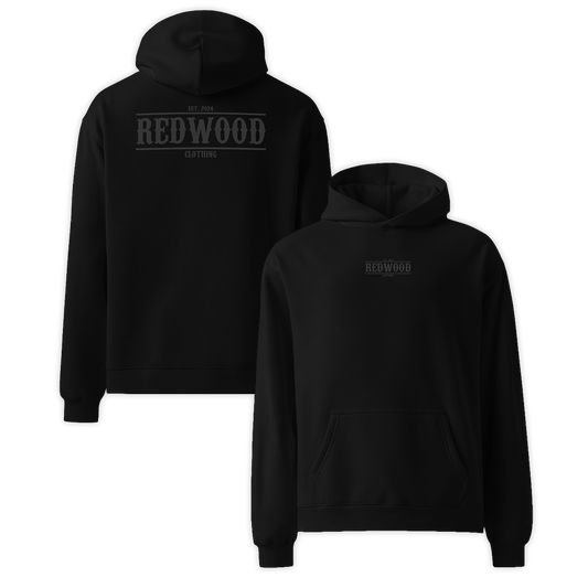 REDWOOD CLASSIC HOODIE BLACK ON BLACK