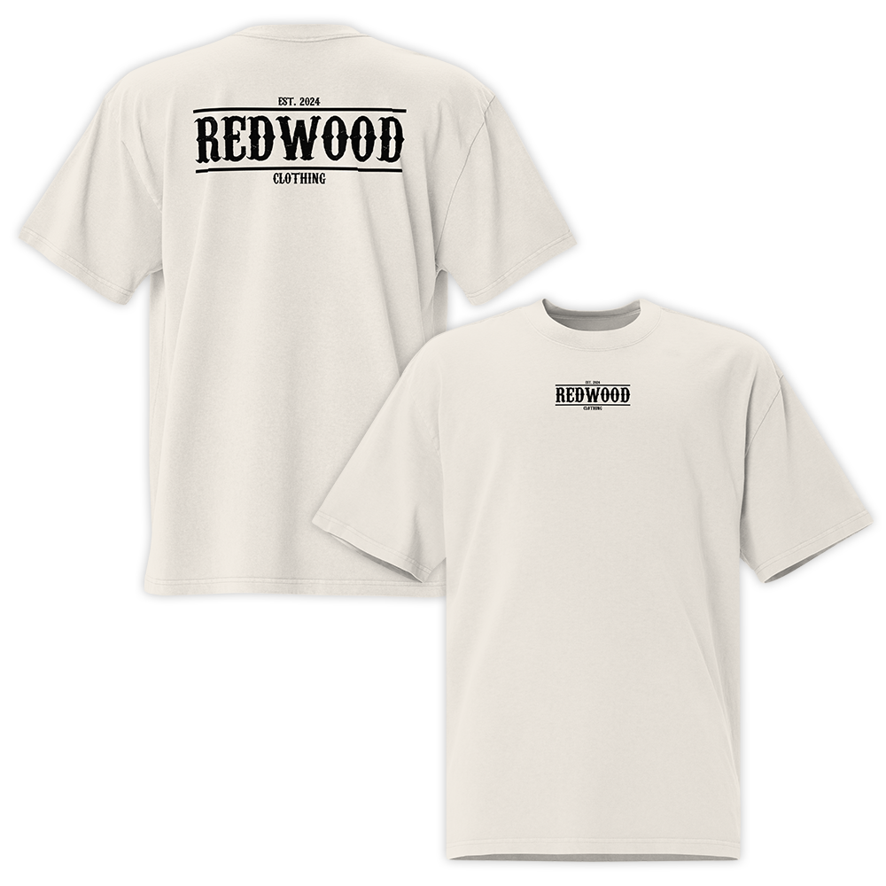 REDWOOD CLASSIC TEE FADED BONE