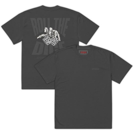 ROLL THE DICE TEE FADED BLACK