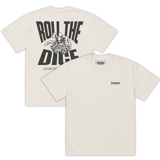 ROLL THE DICE TEE FADED BONE