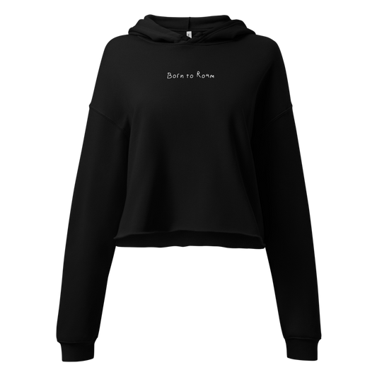 BORN TO ROAM – CROP HOODIE